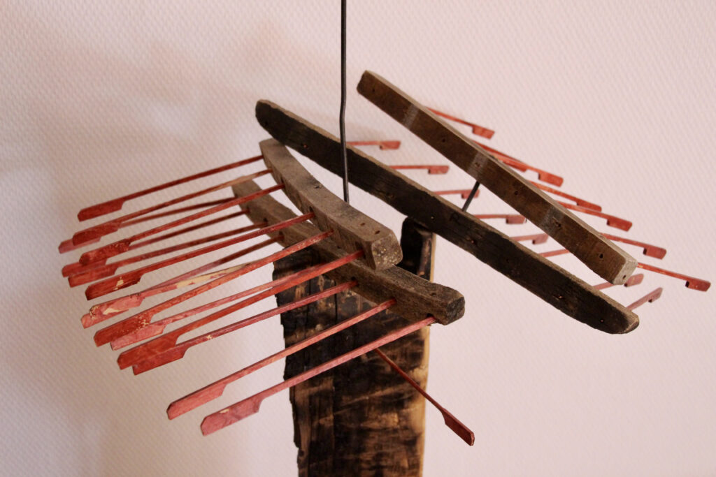 Rainer Leitz Artwork A.18 "Lepanto Galeere" Standing Installation, Detail Foto