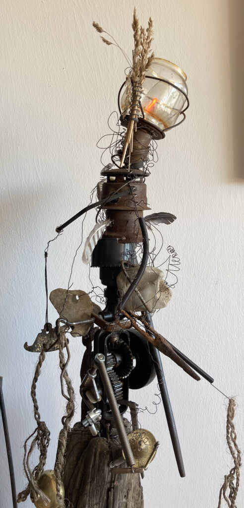 Rainer Leitz Artwork M.17 "Atropos - Die Dritte der Drei Moiras" Electric Moving Object with Light