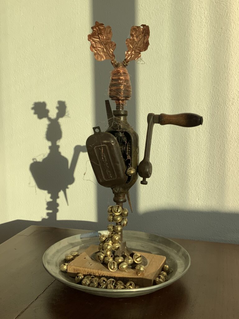 Rainer Leitz Artwork M.02 "Der Thannhäuser" Metall Figure, Total View