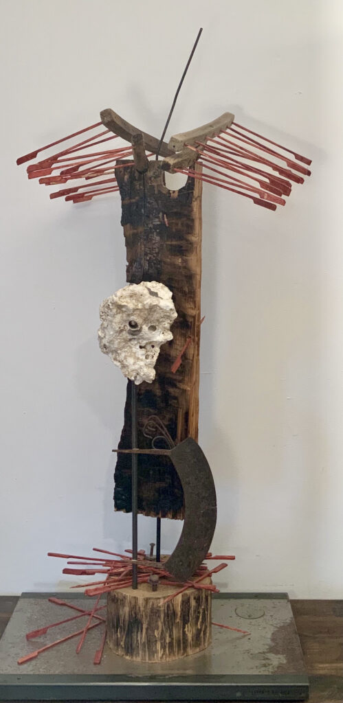 Rainer Leitz Artwork A.18 "Lepanto Galeere" Standing Installation, Total View