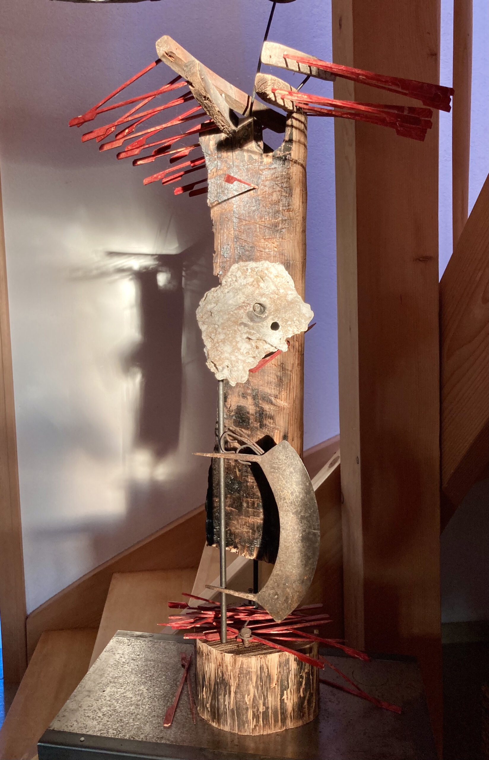 Rainer Leitz Artwork A.18 "Lepanto Galeere" Standing Installation, Total View