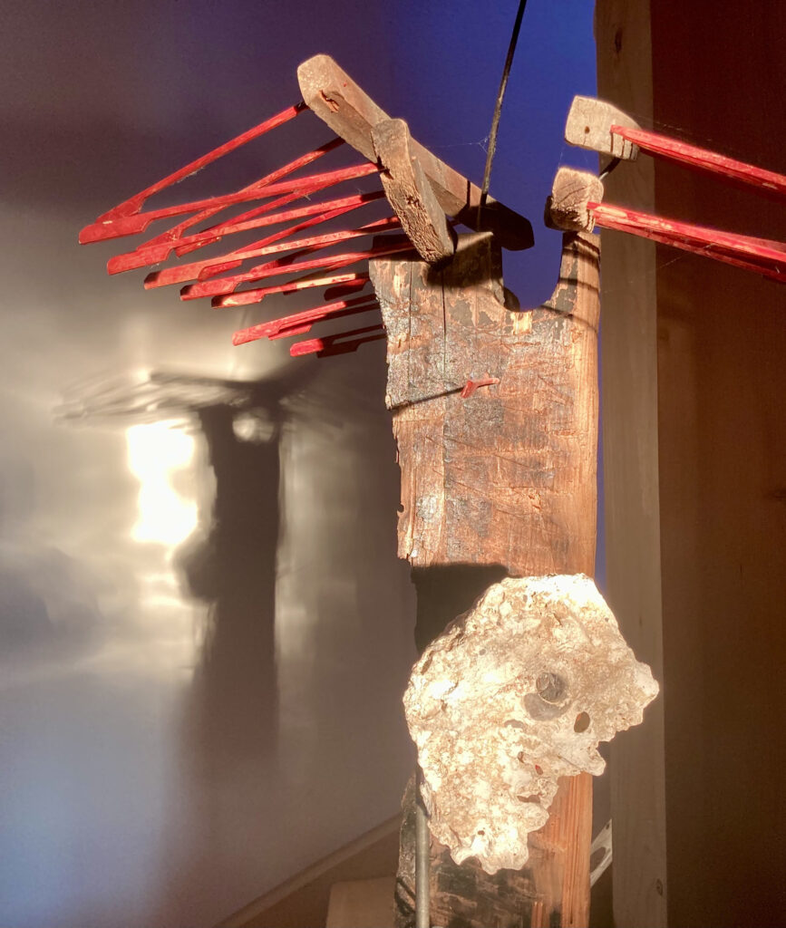 Rainer Leitz Artwork A.18 "Lepanto Galeere" Standing Installation, Detail Foto