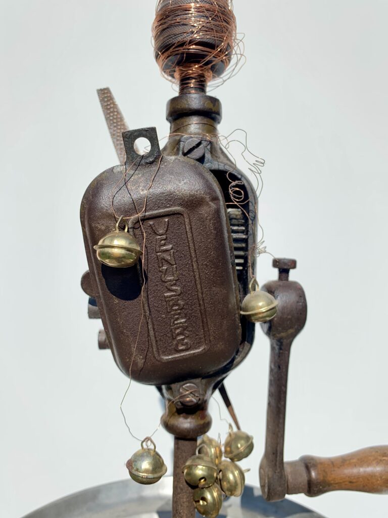 Rainer Leitz Artwork M.02 "Der Thannhäuser" Metall Figure, Detail Foto