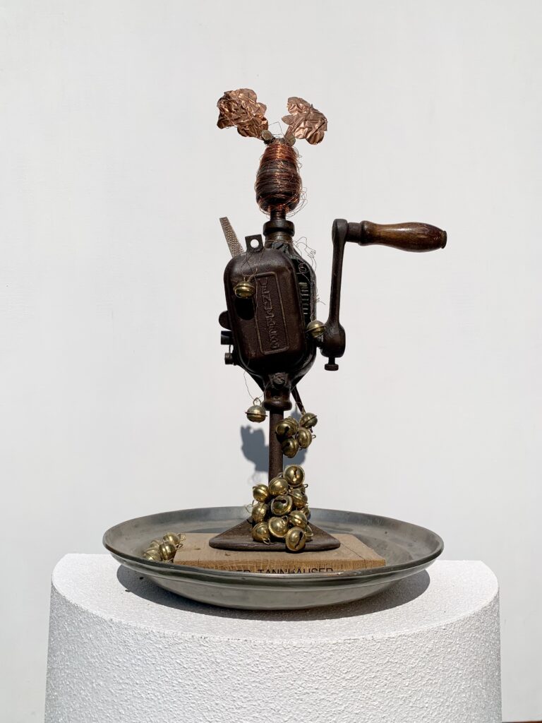 Rainer Leitz Artwork M.02 "Der Thannhäuser" Metall Figure, Total View