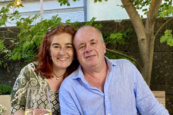Frisch verheiratet Sommer 2022! mit Sandrina Rempfler Yu Just married summer 2022! with Sandrina Rempfler Yu Rainer Leitz Artwork, Portrait of the Artist and his wife Sandrina