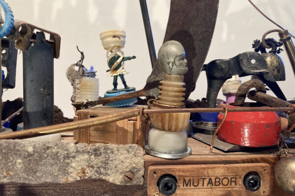 3_MUTABOR_Ship_8255 Rainer Leitz Artwork M.12 "Seelenschiff Mutabor" Moving Wall Hanging Object, Detail Foto